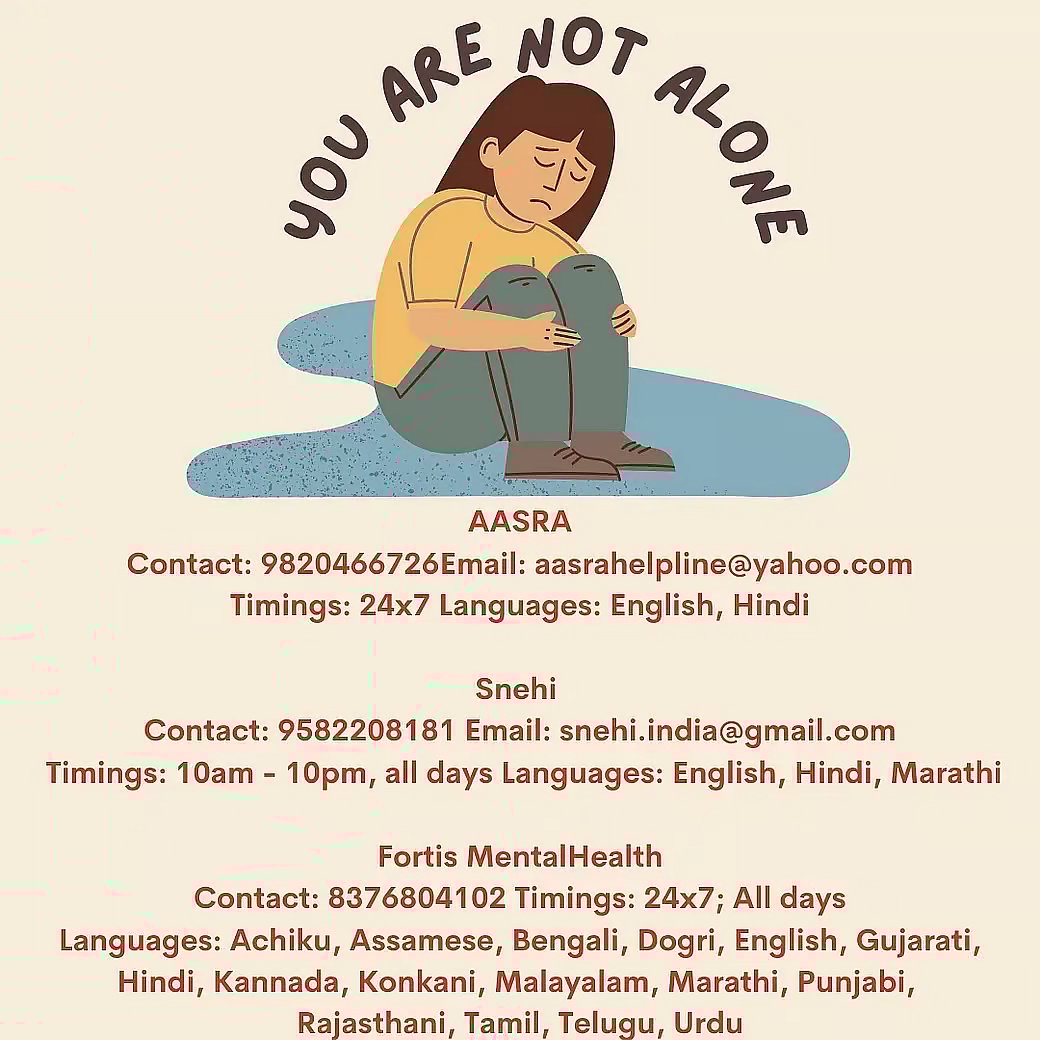 Need Help- Call Aasra 
